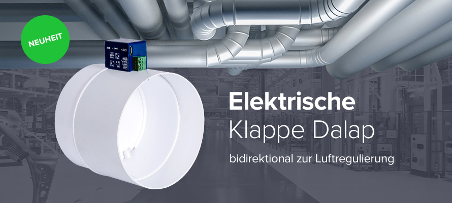 Neues elektrisches PVC-Drosselklappe Dalap SK1