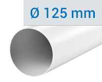 PVC-Rundrohre Ø 125 mm
