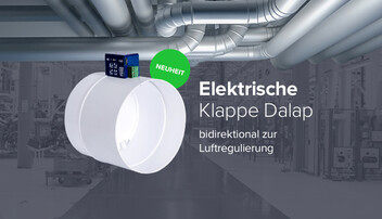 Neue elektrische PVC-Drosselklappe Dalap SK1