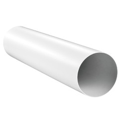 Lüftungsrohr Kunststoff PVC Kanal 6,38 EUR/m PVC Rohr 125mm / 0,5m 
