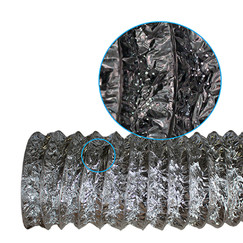 Flexibles Aluminiumrohr Dalap ARP mit Lochung, Ø 100 mm, Länge 5 m