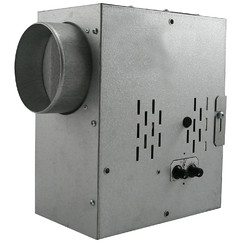 Schallgedämmter Radialrohrventilator mit Thermostat und Drehzahlregelung Ø 125 mm